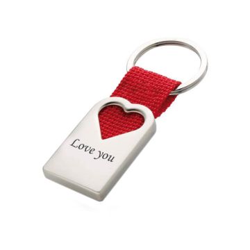 Schlüsselanhänger Herz mit Gravur - 2149