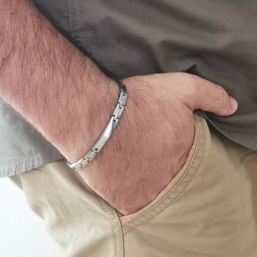 Edelstahl Armband mit Gravur - 2479